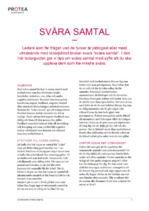 Protea ledarguide - Svåra samtal